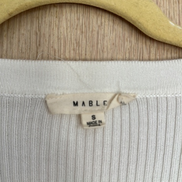 Mable White Long Sleeve Top with Sweatheart neckline - Picture 3 of 6